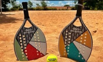 Parceria entre Funed e UFGD promove aulas de beach tennis no Jardim dos Cristhais