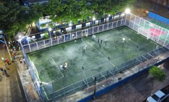 Camapuã recebe nova arena esportiva parte do programa MS Bom de Bola