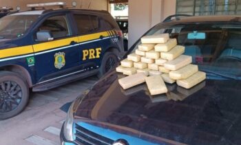 Polícia Rodoviária Federal apreende 27 kg de cocaína em Anastácio